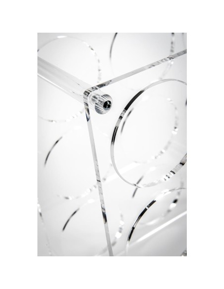 iPLEX Design - Gran Cru Cantinetta Portabottiglie Trasparente 12 Postii in plexiglass - 23x66x16 cm