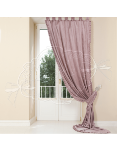 Coccole di Casa - Set 2 Teli Plisse Malva Con Embr. 150X300 cm