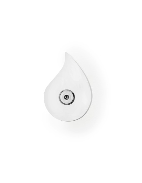 iPLEX Design - Goccia Set Da 2 Appendini White in plexiglass - bianco - 4,5x6,5x3 cm