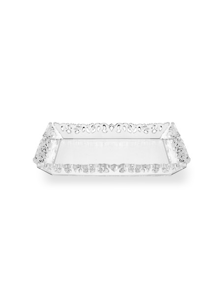 iPLEX Design - Galatea Vuotatasche Quadrato Trasparente in plexiglass - 23,5x2,5x23,5 cm