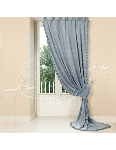 Coccole di Casa - Set 2 Teli Plisse Polvere Con Embr. 150X300 cm