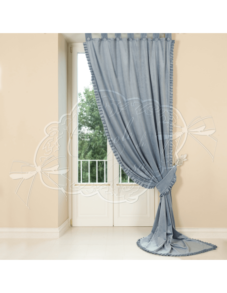 Coccole di Casa - Set 2 Teli Plisse Polvere Con Embr. 150X300 cm
