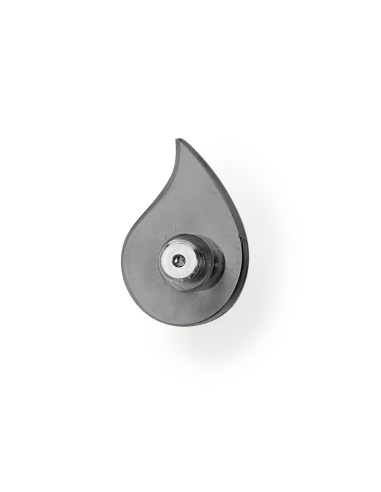 iPLEX Design - Goccia Set Da 2 Appendini Fume' in plexiglass - fumè - 4,5x6,5x3 cm