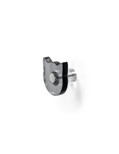 iPLEX Design - Appendi-Plex Set Da 2 Fume' in plexiglass - fumè - 4,5x5x3 cm