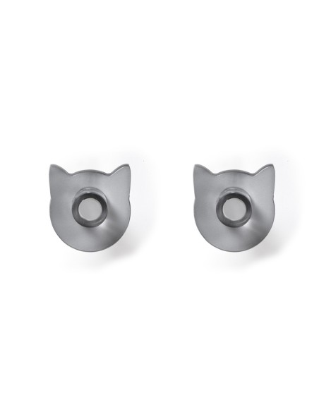 iPLEX Design - Appendi-Plex Set Da 2 Fume' in plexiglass - fumè - 4,5x5x3 cm
