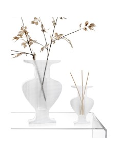 iPLEX Design - Etrusco Vaso Small Trasparente /Diamantato in plexiglass - 16x25x4,5 cm 2