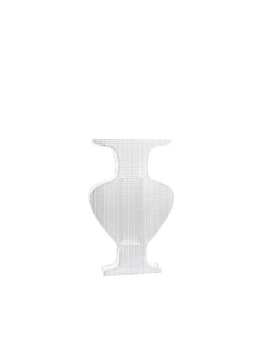 iPLEX Design - Etrusco Vaso Small Trasparente /Diamantato in plexiglass - 16x25x4,5 cm