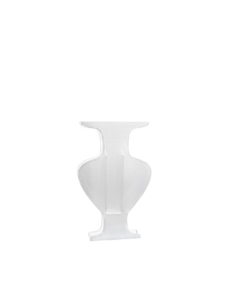 iPLEX Design - Etrusco Vaso Small Trasparente /Diamantato in plexiglass - 16x25x4,5 cm