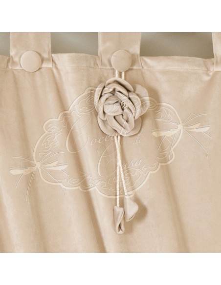 Coccole di Casa - Appendino Rosa Vell. Tortora D.12Xh30 cm