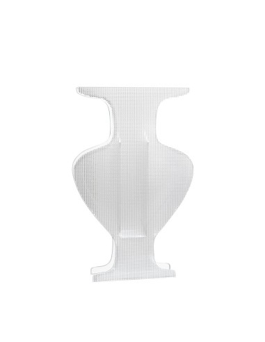 iPLEX Design - Etrusco Vaso Big Trasparente/Diamantato in plexiglass - 28x45x7 cm