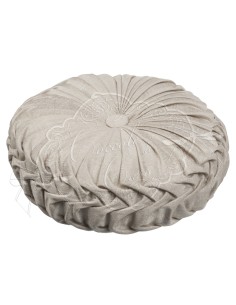 Coccole di Casa - Cuscino Balloon "Glory" Beige Diam. 40Xh10