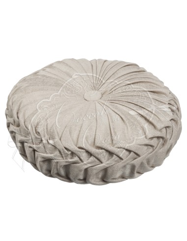 Coccole di Casa - Cuscino Balloon "Glory" Beige Diam. 40Xh10
