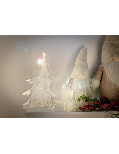 iPLEX Design Plexy Noel H.25 Trasparente - 21x25x21 cm