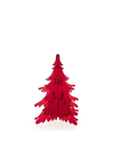 iPLEX Design Plexy Noel H.25 Rosso - 21x25x21 cm