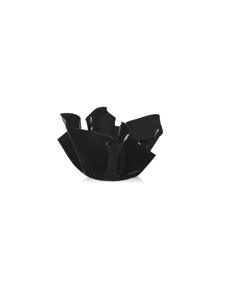 iPLEX Design - Drappeggi Vaso Small Nero in plexiglass - 21x14x17 cm