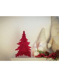 iPLEX Design Plexy Noel H.25 Rosso - 21x25x21 cm 2