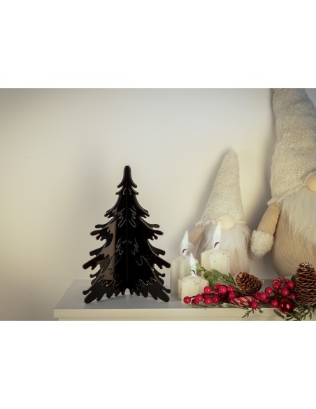iPLEX Design Plexy Noel H.25 Nero - 21x25x21 cm