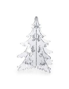iPLEX Design Plexy Noel H.40 Trasparente - 34x40x34 cm 2