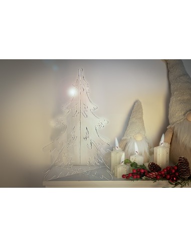 iPLEX Design Plexy Noel H.40 Trasparente - 34x40x34 cm