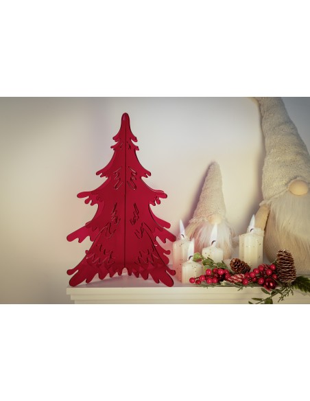 iPLEX Design Plexy Noel H.40 Rosso - 34x40x34 cm