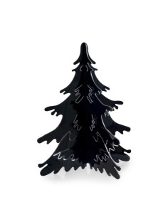 iPLEX Design Plexy Noel H.40 Nero - 34x40x34 cm