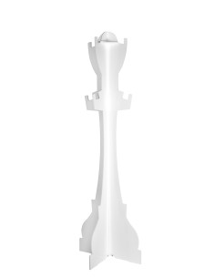 iPLEX Design Sovrana Appendiabiti Bianco - 60x165x60 cm 2