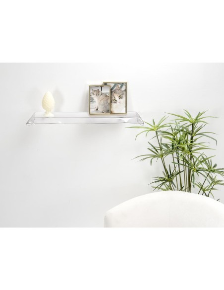 iPLEX Design - Drappeggi Mensola Trasparente in plexiglass - 69x5x20 cm