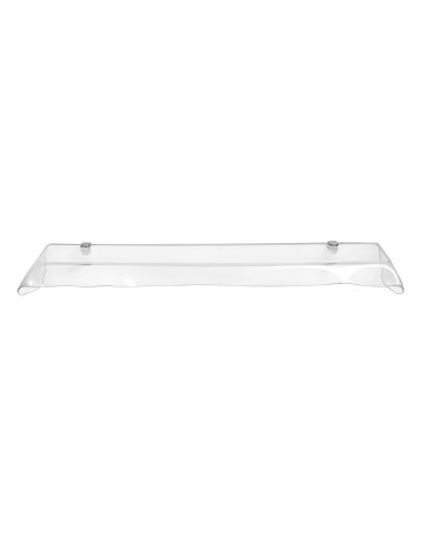 iPLEX Design - Drappeggi Mensola Trasparente in plexiglass - 69x5x20 cm