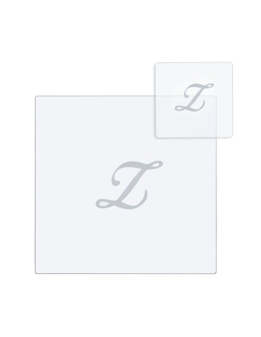iPLEX Design - Bon Ton Set Sottobicchiere / Sottopiatto Quadrato ""Z"" Trasp. in plexiglass - Trasparente - 33x0,6x33 cm