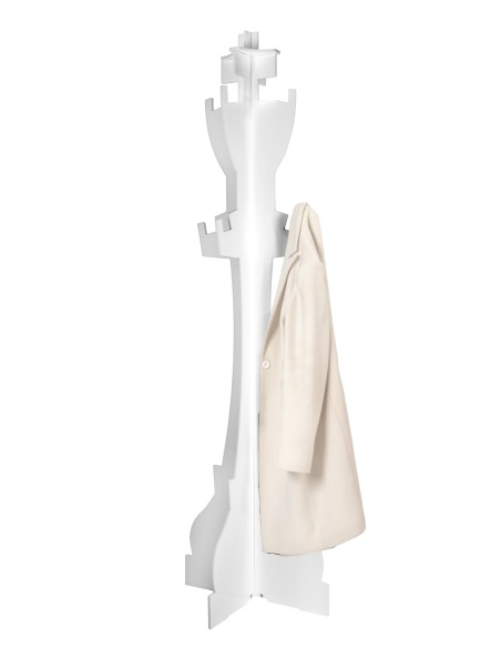iPLEX Design Sovrano Appendiabiti Bianco - 60x178x60 cm