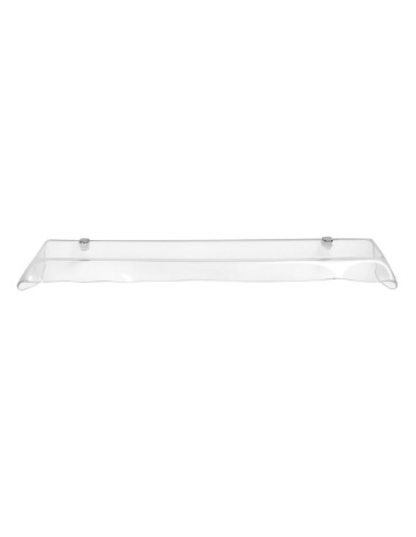 iPLEX Design - Drappeggi Mensola Trasparente in plexiglass - 69x5x20 cm