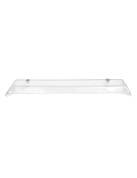 iPLEX Design - Drappeggi Mensola Trasparente in plexiglass - 69x5x20 cm