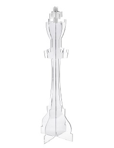 iPLEX Design Sovrano Appendiabiti Trasparente - 60x178x60 cm