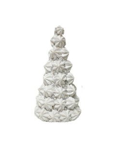 Coccole di Casa - Albero luminoso bianco con glitter 13.8X13.5X25.6  cm
