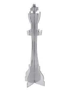 iPLEX Design Sovrano Appendiabiti Fume' - fumè - 60x178x60 cm 2