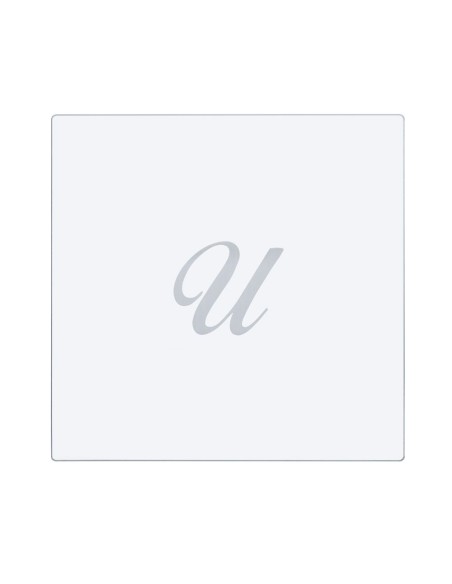 iPLEX Design - Bon Ton Set Sottobicchiere / Sottopiatto Quadrato ""U"" Trasp. in plexiglass - Trasparente - 33x0,6x33 cm