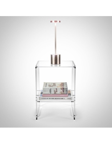 iPLEX Design - Contigo Tavolino Trasparente in plexiglass x h 43 - 30x43x27,5 cm