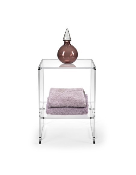 iPLEX Design - Contigo Tavolino Trasparente in plexiglass x h 43 - 30x43x27,5 cm
