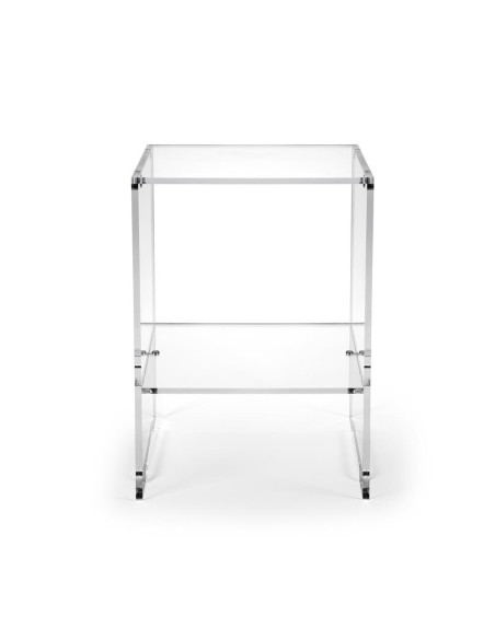 iPLEX Design - Contigo Tavolino Trasparente in plexiglass x h 43 - 30x43x27,5 cm