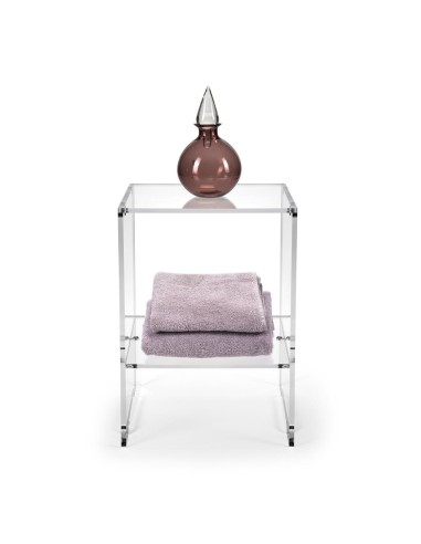 iPLEX Design - Contigo Tavolino Trasparente in plexiglass x h 43 - 30x43x27,5 cm