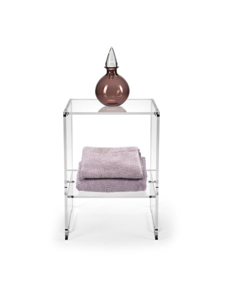 iPLEX Design - Contigo Tavolino Trasparente in plexiglass x h 43 - 30x43x27,5 cm