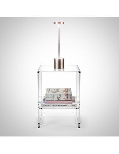 iPLEX Design - Contigo Tavolino Trasparente in plexiglass x h 43 - 30x43x27,5 cm