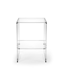 iPLEX Design - Contigo Tavolino Trasparente in plexiglass x h 43 - 30x43x27,5 cm