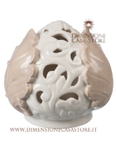 Coccole di Casa - Pigna Traf. Tortora con Led h16 cm