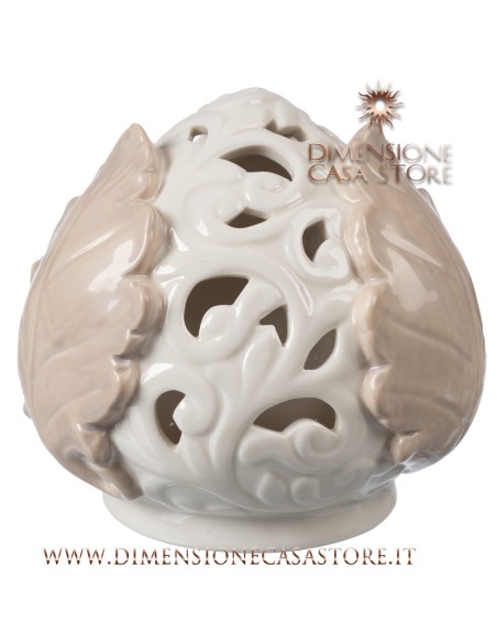 Coccole di Casa - Pigna Traf. Tortora con Led h16 cm
