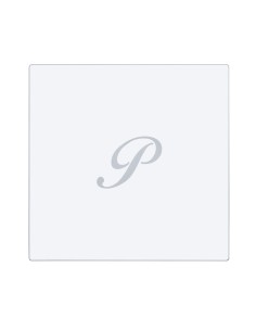iPLEX Design - Bon Ton Set Sottobicchiere / Sottopiatto Quadrato ""P"" Trasp. in plexiglass - Trasparente - 33x0,6x33 cm 2