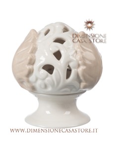 Coccole di Casa - Pigna Traf. Tortora con Led con Base h8.7 cm