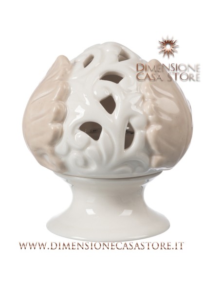Coccole di Casa - Pigna Traf. Tortora con Led con Base h8.7 cm