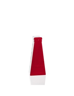 iPLEX Design - Campari Vaso Small Rosso/Diamantato in plexiglass - Trasparente/rosso - 10x25x4,5 cm