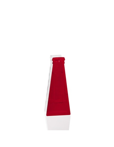 iPLEX Design - Campari Vaso Small Rosso/Diamantato in plexiglass - Trasparente/rosso - 10x25x4,5 cm